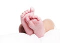 Newborn baby feet Royalty Free Stock Photo