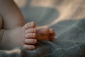 Newborn baby feet