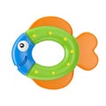 Newborn Baby Fish Toy for Teething. 3d Rendering Royalty Free Stock Photo