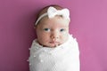 Newborn baby girl, photo of a little baby Royalty Free Stock Photo