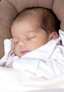 Newborn baby girl sleeping Royalty Free Stock Photo