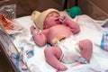 Newborn baby in hospital Royalty Free Stock Photo