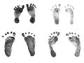 Newborn Baby Ink Footprints