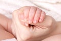 Newborn baby little hand Royalty Free Stock Photo