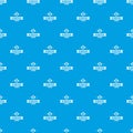 Newborn baby pattern vector seamless blue Royalty Free Stock Photo
