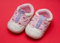 Newborn baby shoes Royalty Free Stock Photo