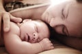 Newborn baby sleeping