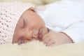 Newborn baby sleeping Royalty Free Stock Photo