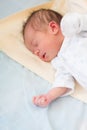 Newborn baby sleeping, 3 days old Royalty Free Stock Photo