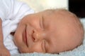 Newborn baby smile Royalty Free Stock Photo