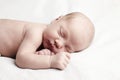 Newborn baby in studio