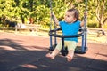 Newborn baby swing play park outdoor summer playground