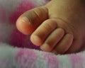 Newborn Baby Toes African American