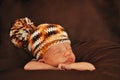 Newborn with beanie