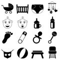 Newborn Black and White Icons