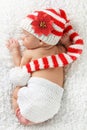 Newborn Christmas baby Royalty Free Stock Photo