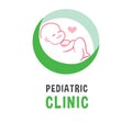 Newborn in Circle Center on Pediatric Clinic Logo