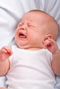 The newborn cries Royalty Free Stock Photo