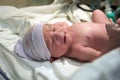 Newborn in the delivery room Royalty Free Stock Photo