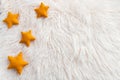 newborn digital background with yellow stars and fir backdrop Royalty Free Stock Photo