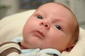 Newborn face closeup