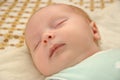 Newborn face sleeping