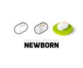 Newborn icon in different style