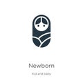 Newborn icon vector. Trendy flat newborn icon from kids and baby collection isolated on white background. Vector illustration can