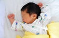 The newborn infant sleeping Royalty Free Stock Photo