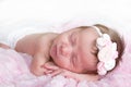 Newborn infant sleeping Royalty Free Stock Photo