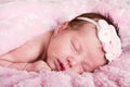 Newborn infant sleeping Royalty Free Stock Photo