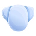 Newborn nappy icon, cartoon style