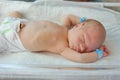 Newborn in prenatal house Royalty Free Stock Photo