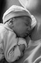 Newborn sleeping Royalty Free Stock Photo