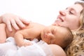 Newborn sleeping child Royalty Free Stock Photo