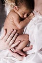 Newborn sleeping child Royalty Free Stock Photo