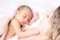 Newborn sleeping child Royalty Free Stock Photo