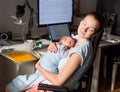 Newborn sleeping child Royalty Free Stock Photo