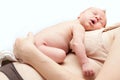 Newborn sleeping child isolated Royalty Free Stock Photo