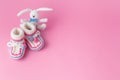 Newborn small toy with booties