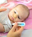 Newborn thermometer measures temperature fever flu