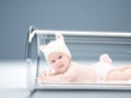 Newborn in vitro tube Royalty Free Stock Photo