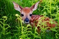Newborn Whitetail Fawn Royalty Free Stock Photo