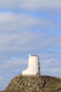 TÃÂµr Mawr lighthouse, on Ynys Llanddwyn on Anglesey, Wales, marks the western entrance to the Menai Strait.