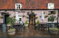 The Fox Inn at Newbourne Suffolk on rainy day. Royalty Free Stock Photo