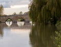 Newbridge over River Thames ancient bridge Royalty Free Stock Photo