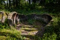 Newburn UK: 24th May 2021 Ruins of Throckley Isabella Colliery Coke Ovens in North England Royalty Free Stock Photo