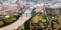 Newcastle From The Air Royalty Free Stock Photo