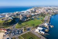Newcastle Australia - aerial view of city Royalty Free Stock Photo