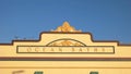 NEWCASTLE, AUSTRALIA- APRIL, 3, 2016 close up of the exterior facade of the ocean baths in newcastle